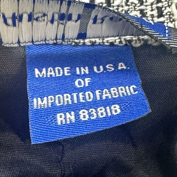 Vintage 90s Blazer Women 10 Black White Tweed Linen Blend Made in USA - Picture 4 of 16